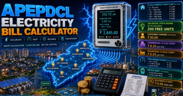 APEPDCL Electricity Bill Calculator (Updated)