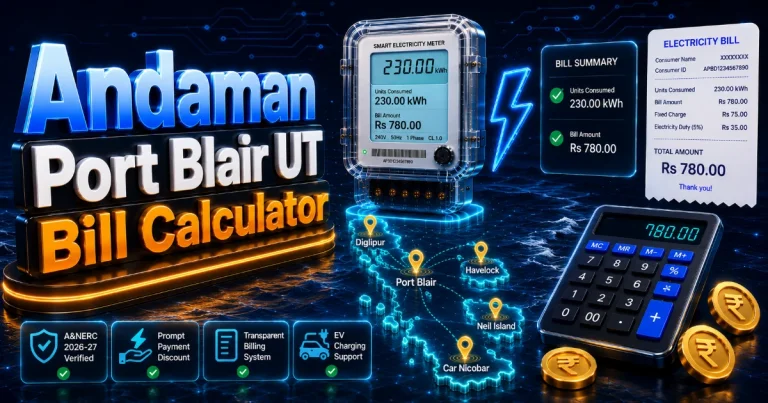 Andaman Electricity Bill Calculator (Updated)