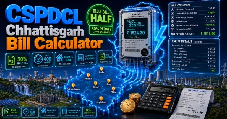 1 Unit Rate in CSPDCL (Updated)