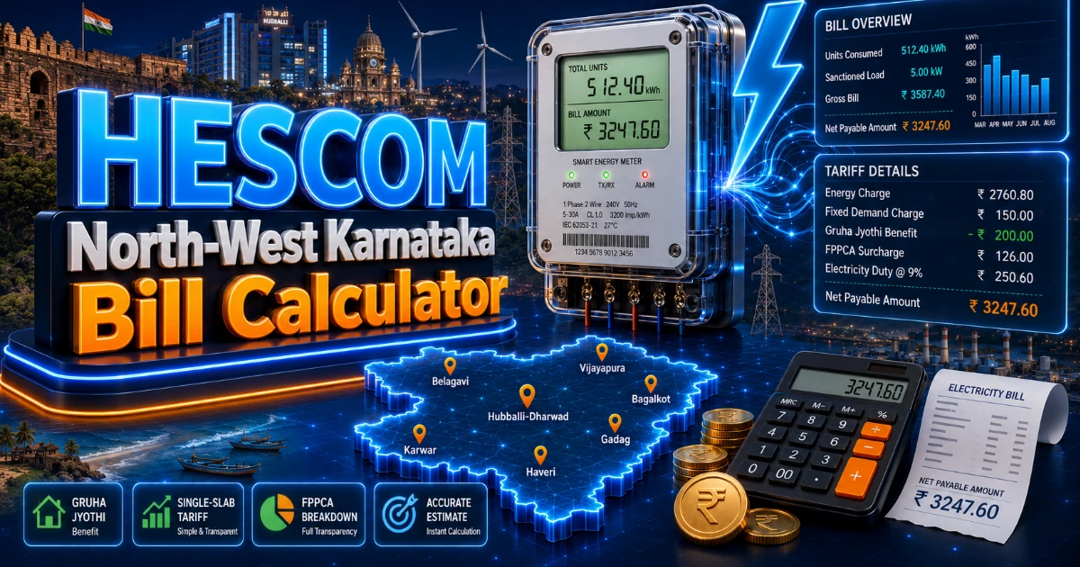 1 Unit Rate in HESCOM (Updated)