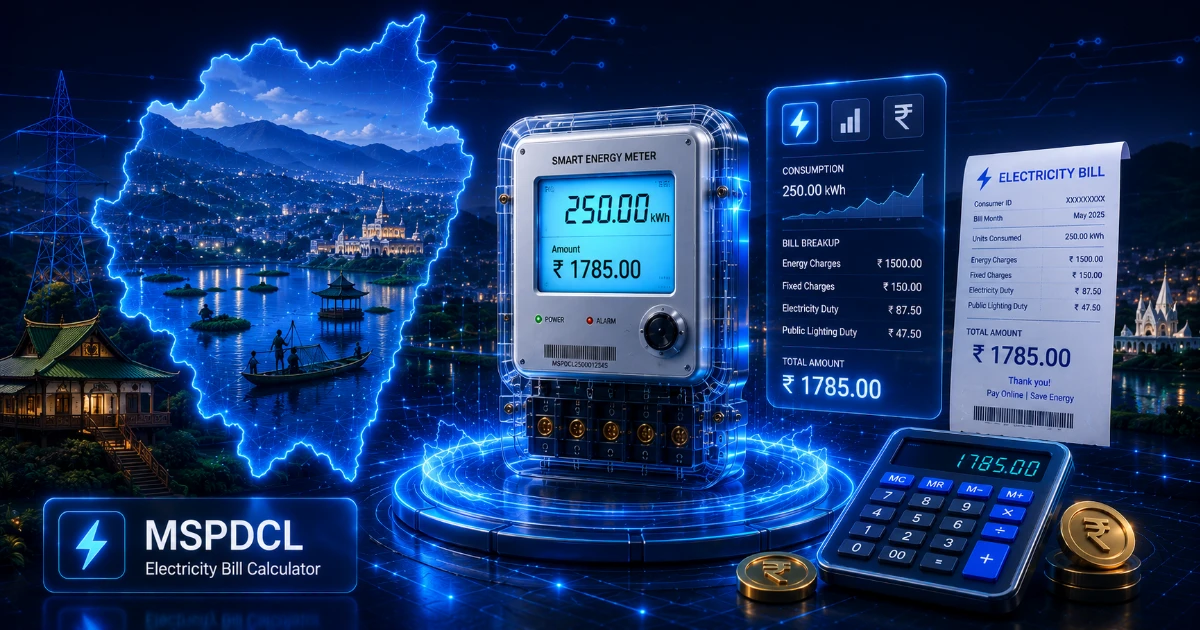 MSPDCL Electricity Bill Calculator (Updated)